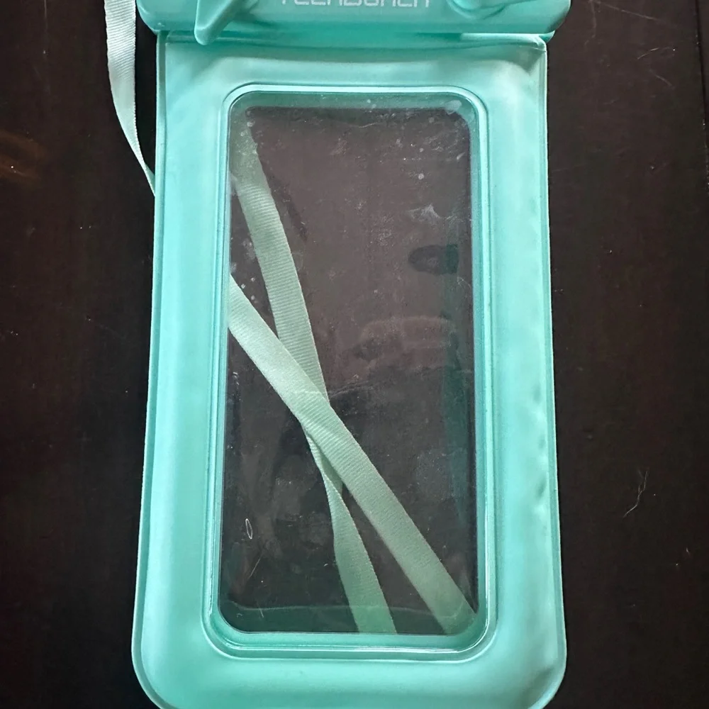 Waterproof Phone Pouch - Purple and Green